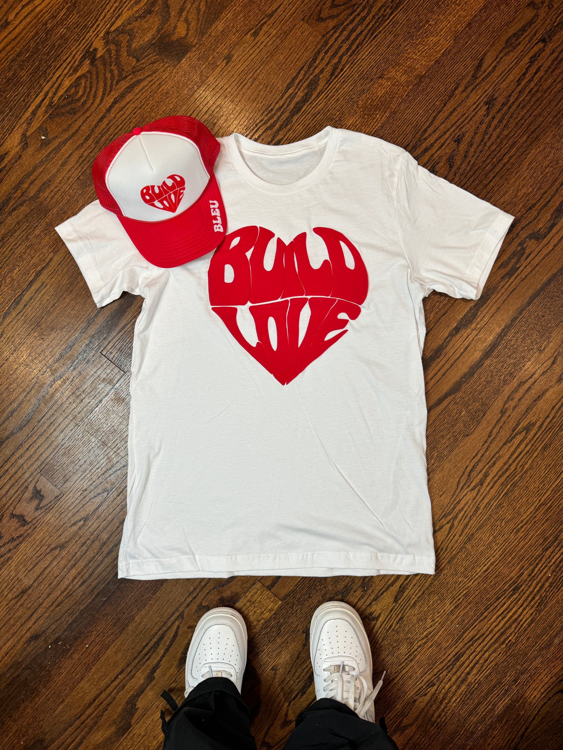 Red Heart Build Love Tee