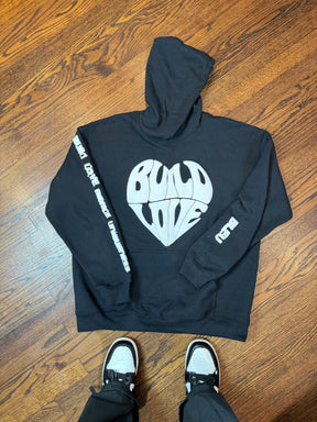 Black Build Love Hoodie