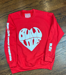 Red Build Love Crew Neck