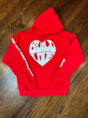 Red Build Love Hoodie