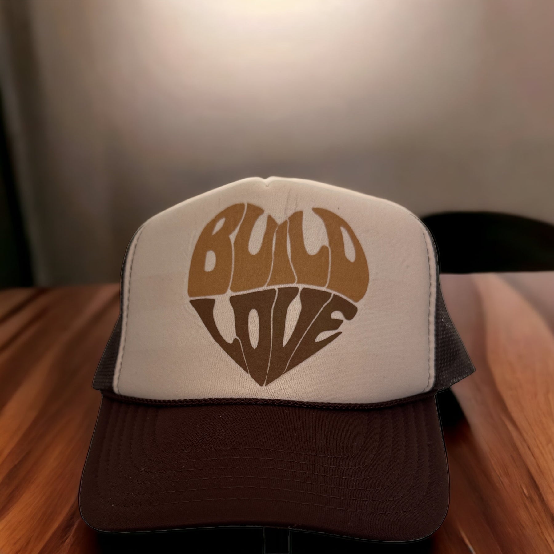 Brown Build Love Trucker SnapBack