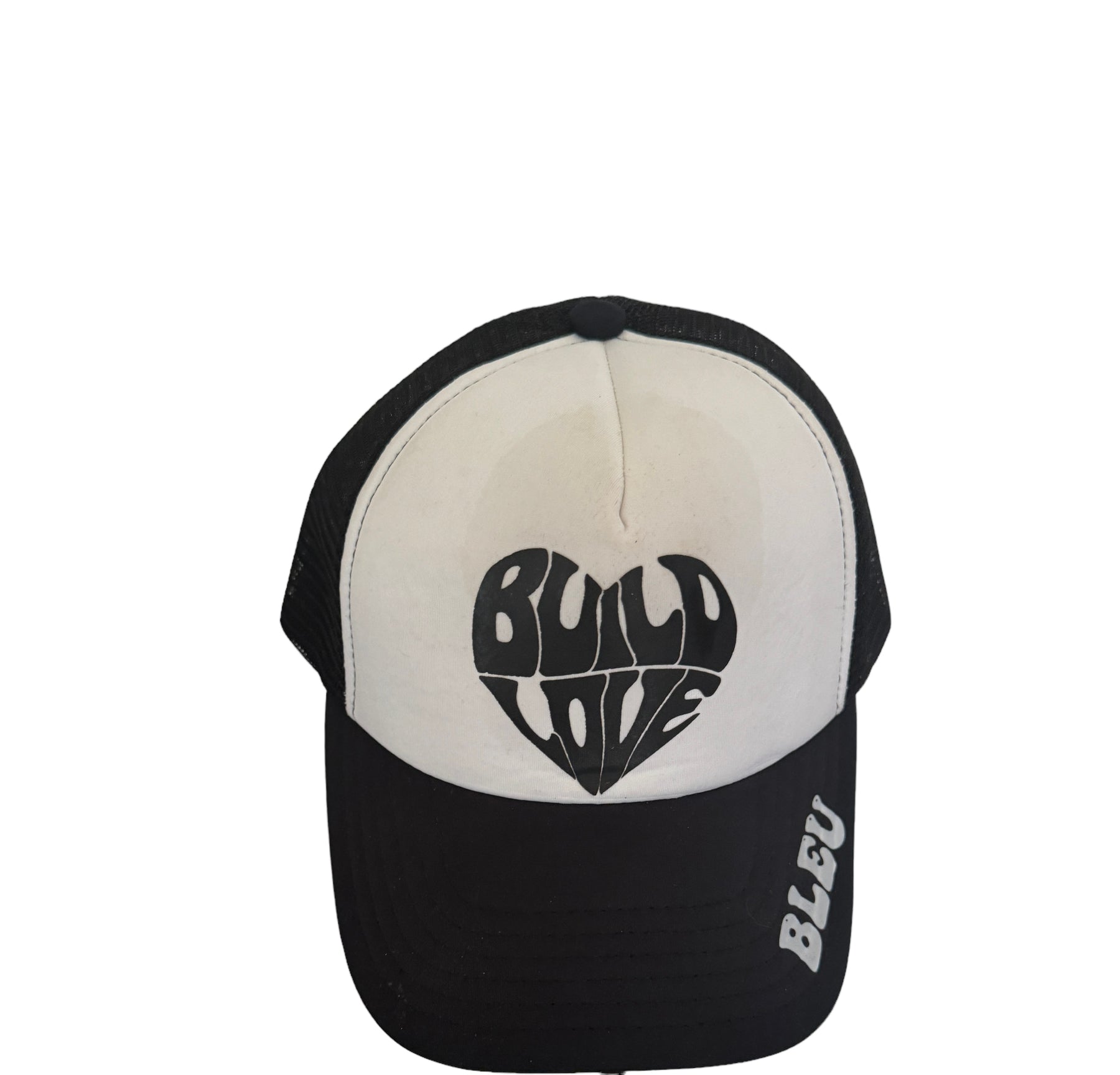 Black and White Build Love Trucker Hat