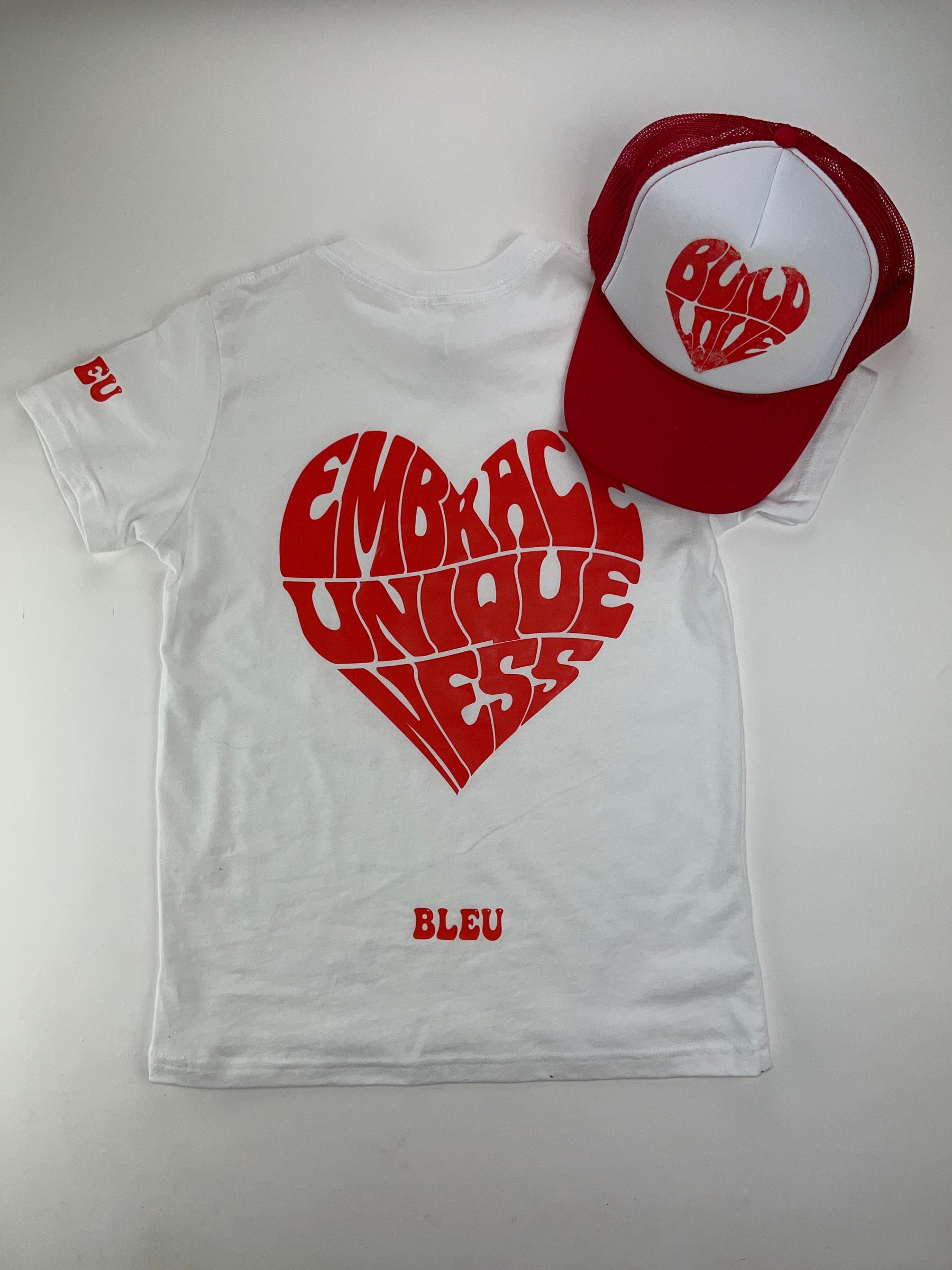 Kids Red Heart Build Love Tee