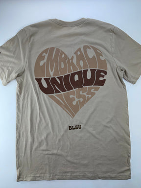 Brown Build Love Heart Tee