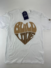 White and Brown Build Love Heart Tee