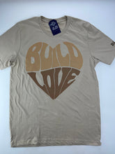 Brown Build Love Heart Tee